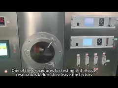 Filtre kendiliğinden kurtarma solunum cihazı test videosu