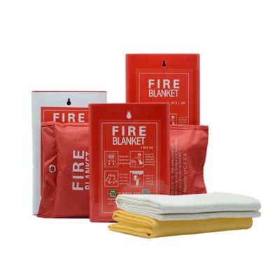 Cam Fiber Yangın Battaniye Ev Mutfak Yangın Boyutu 1 * 1m 1.2 * 1.2m Özel