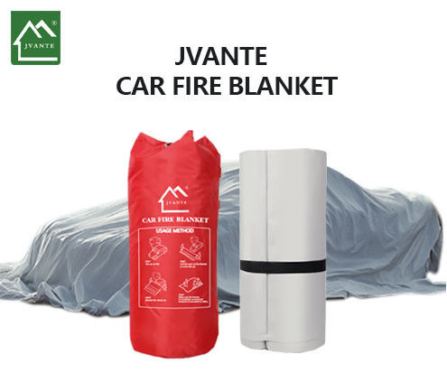 High Silica White JAT-303 Fire Fighting Blanket 0.6 Thickness Fiberglass Vehicle Fire Blanket Welding High Visibility Protection