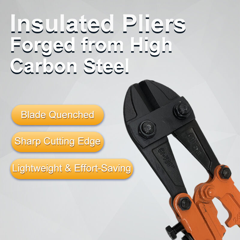 10KV Insulated Pliers CRV Steel Forged Cutting Tool For Wire Lock Heavy Duty 2.5kg Industrial