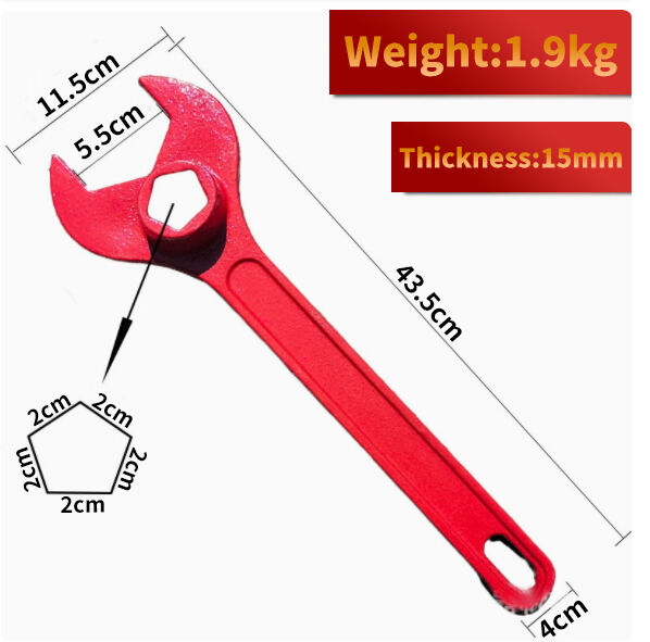 The Manufacturer Produces Thickened and Strengthened Cast Iron Fire Wrenches.