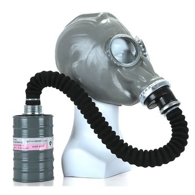 Silikal Gel Güvenlik Tam Yüz Gaz Maskesi 60*27*42cm Anti Virüs