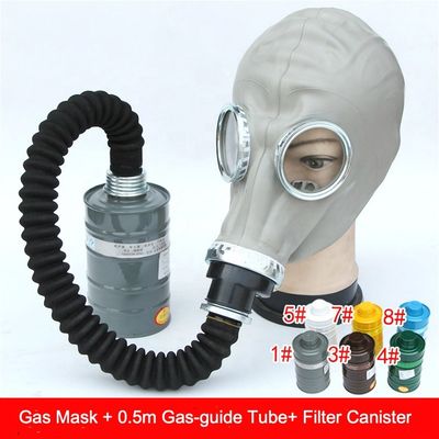 Silikal Gel Güvenlik Tam Yüz Gaz Maskesi 60*27*42cm Anti Virüs