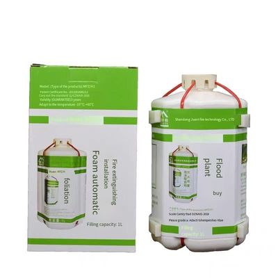 Köpük tipinde otomatik yangın söndürme cihazının doldurma kapasitesi: 1 litre geçerlilik: 3 yıl