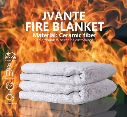 Jvante Seramik Fiber Yangın Battani 1m*2m 2m*2m veya özelleştirilebilir Yüksek Sıcaklık Seramik Fiber Yangın Battani