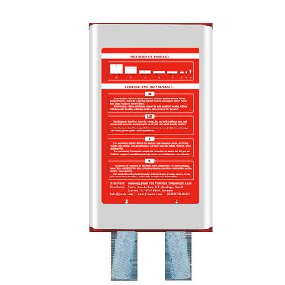 Kutu cam lif yangın battaniyesi 1.2m*1.2m Renk: beyaz Mavi kurdele Cam lif malzemesi